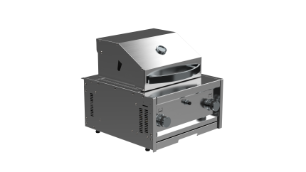 Churrasqueira Prestige com 2 Queimadores com Tampa de Vidro